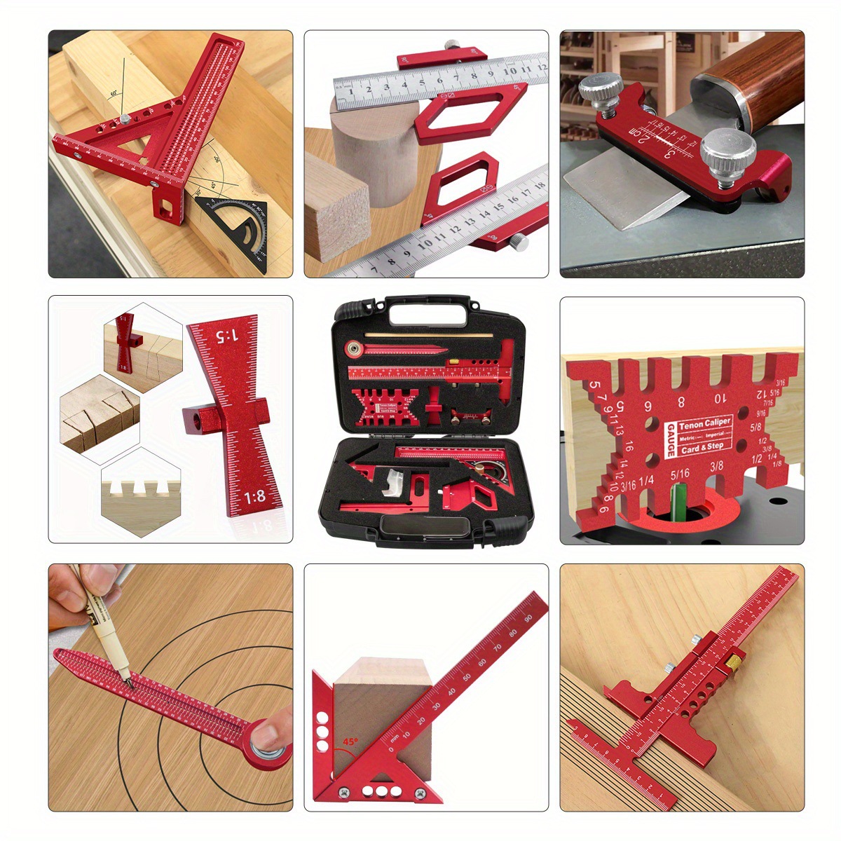 10-Piece Carpentry Measuring T - Woodworking Plans Free avaliação e preço