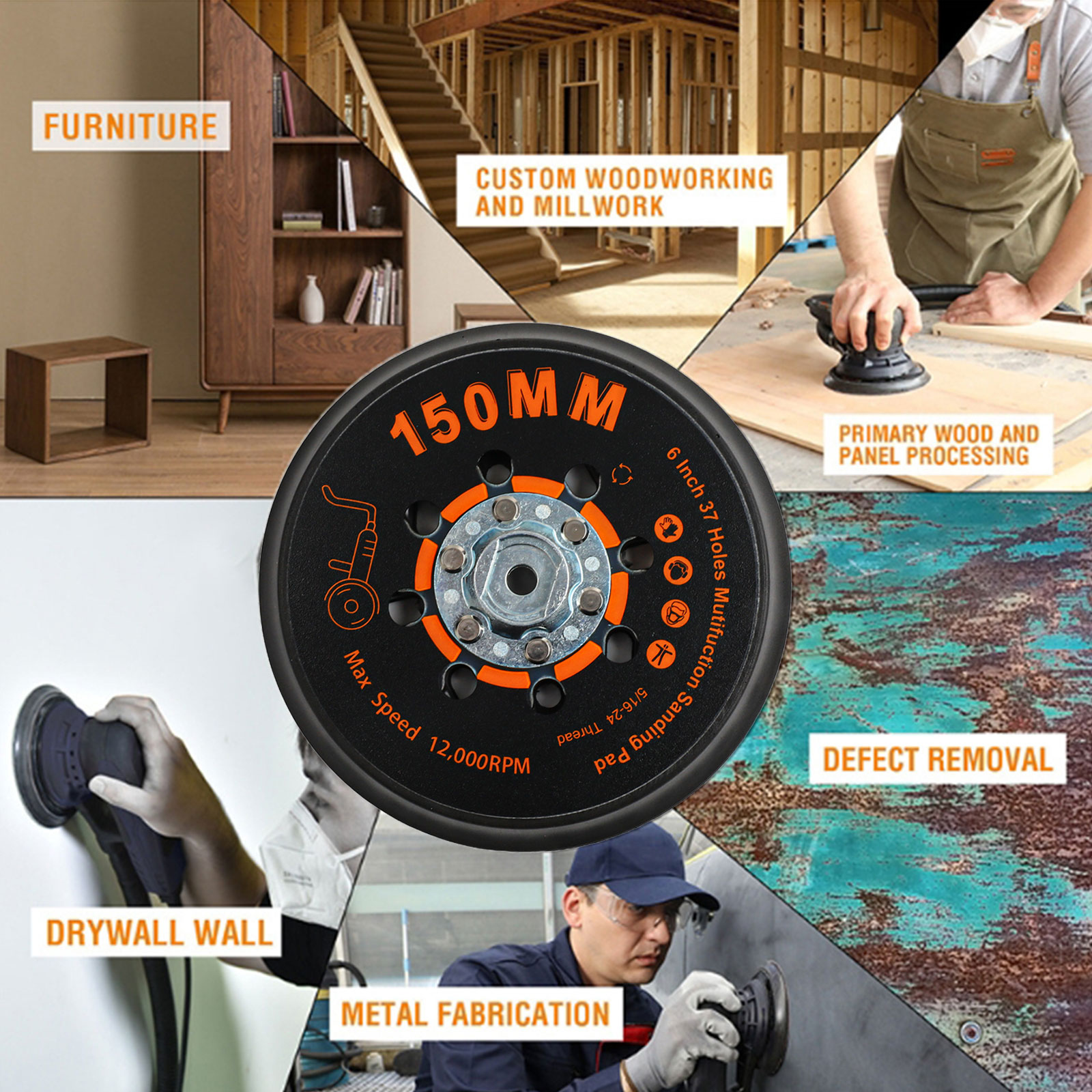 For DIY Projects Backing Pad O - Woodworking Easy Projects avaliação e preço
