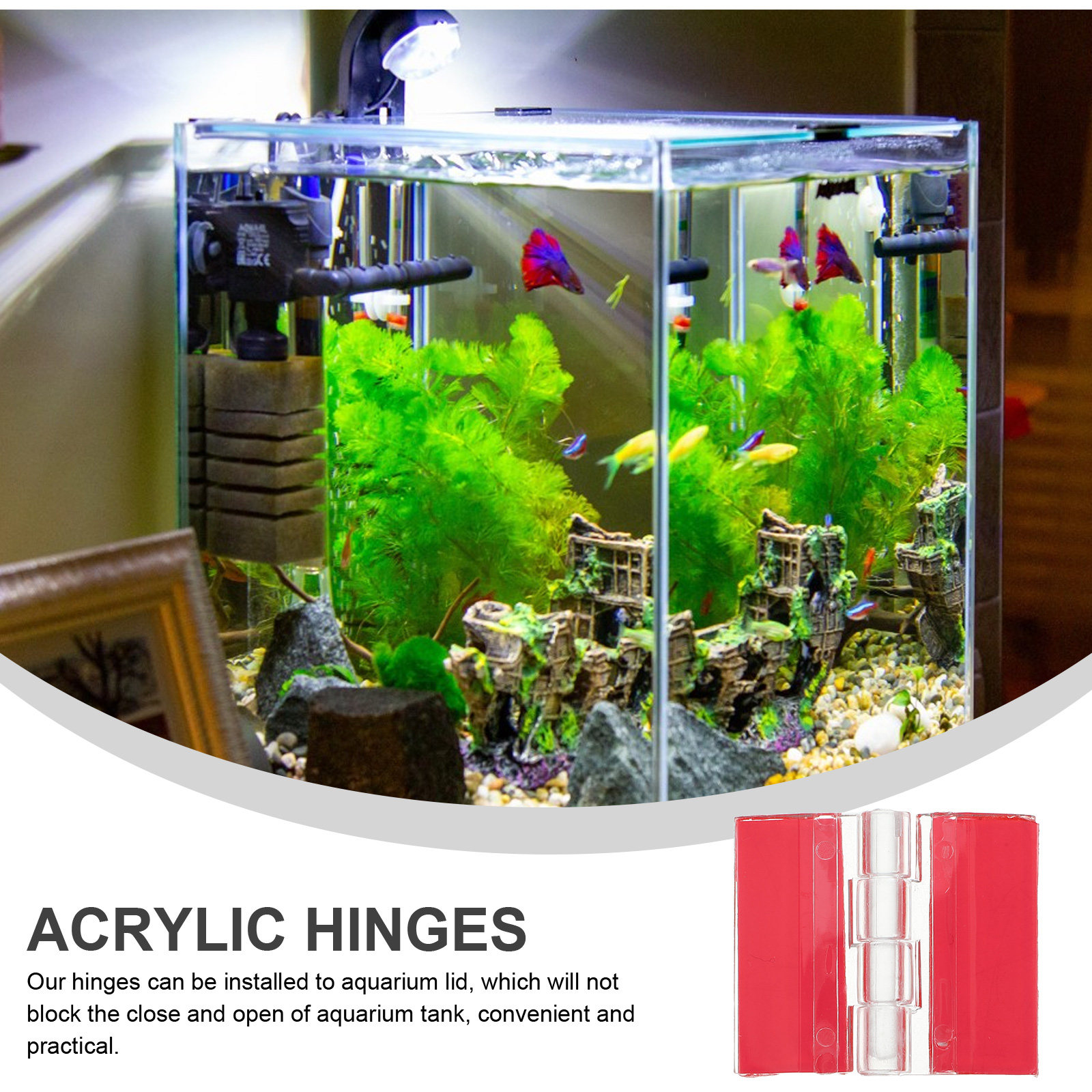 4Pcs Clear Plastic Hinges Self - Woodworking Easy Projects avaliação e preço