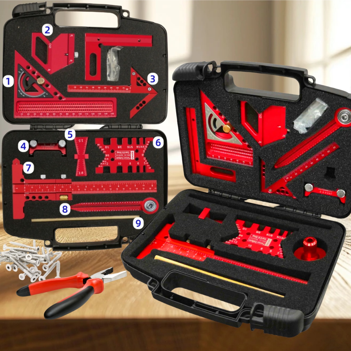 9pcs/10pcs Woodworking Measuri - Woodworking Plans Free avaliação e preço
