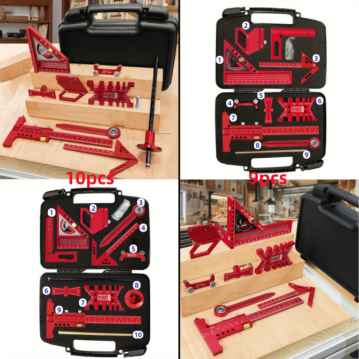 9pcs/10pcs Woodworking Measuri - Woodworking Plans Free avaliação e preço
