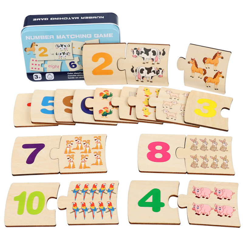 Children Iron Box Number Enlig - Woodworking Kids Toys avaliação e preço