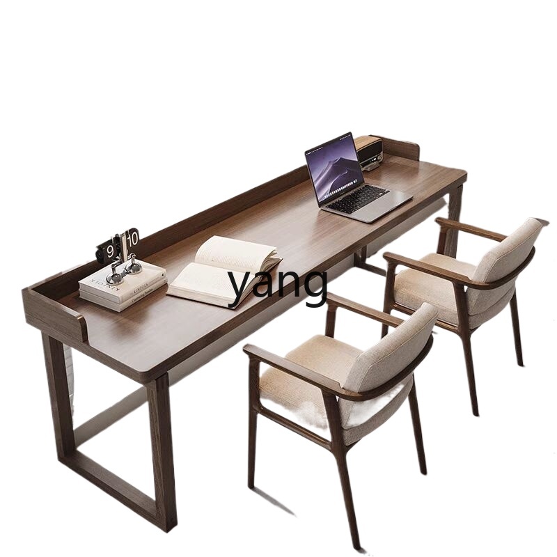 yjq simple all solid wood doub - Woodworking Desk Chair avaliação e preço