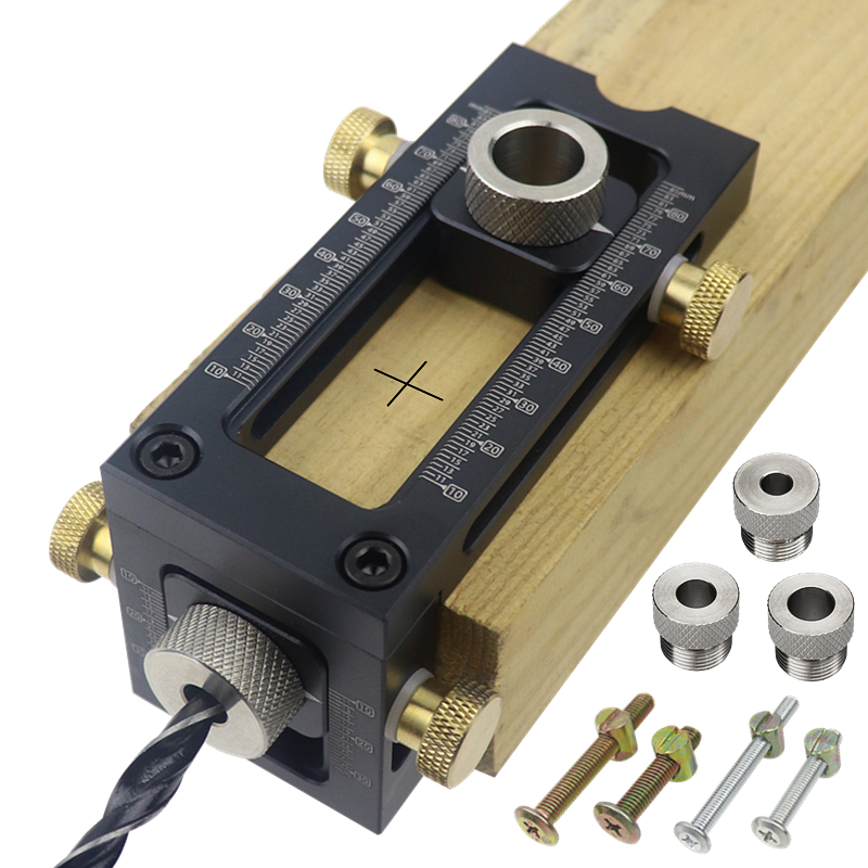 2 in 1 Doweling Jig Kit Drill  - Woodworking Kits For Kids avaliação e preço