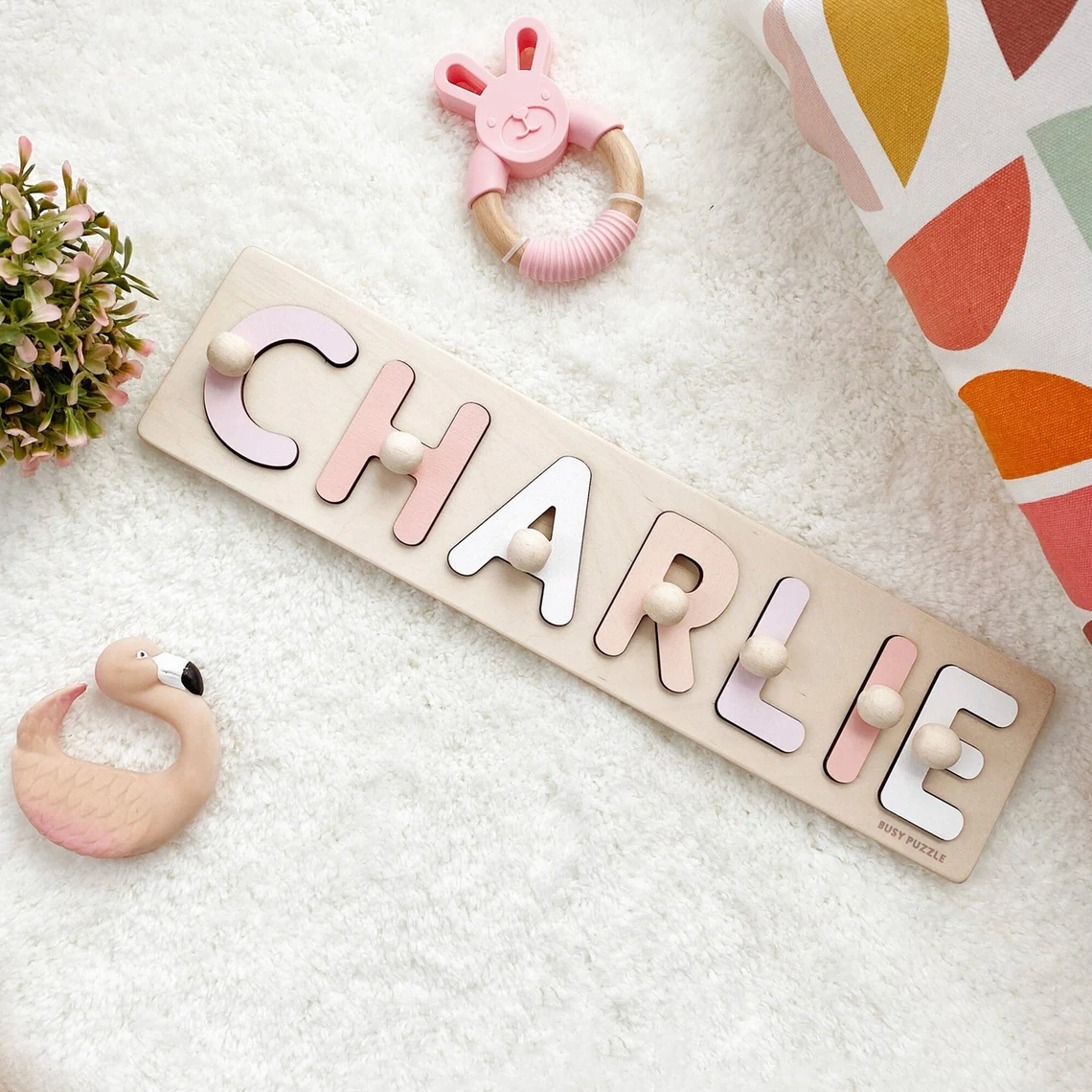 Personalized Name Puzzle With  - Woodworking Kids Toys avaliação e preço