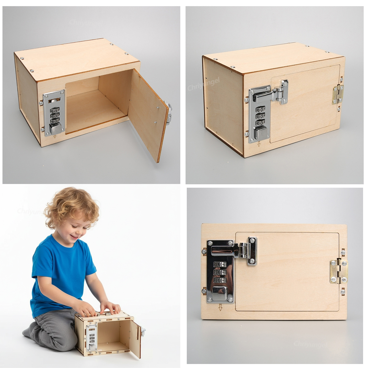 DIY Wooden Mechanical Password - Woodworking Kits For Kids avaliação e preço