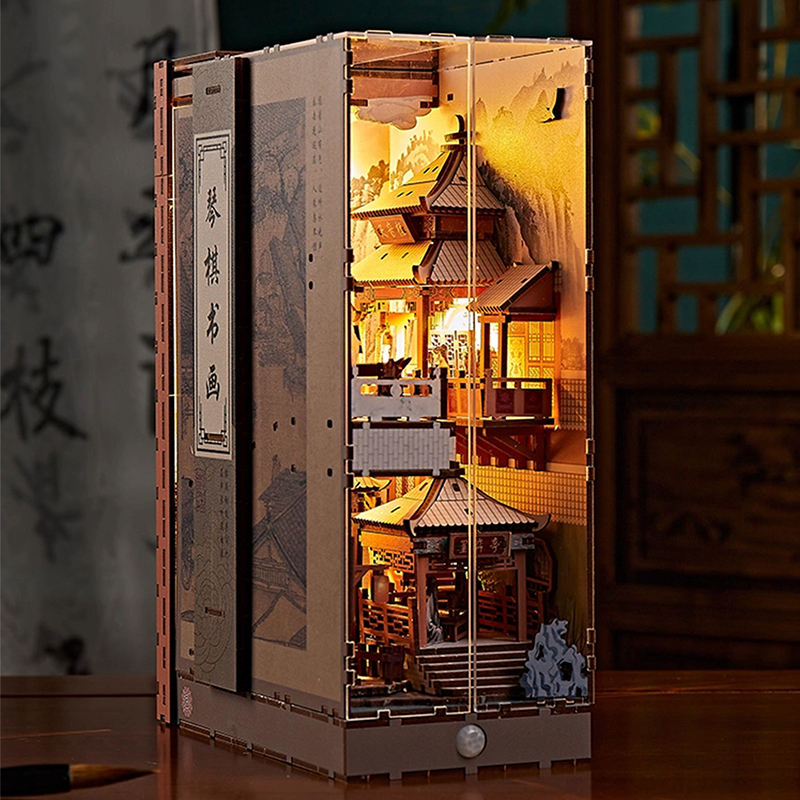 DIY Wooden Chinese Scholar Boo - Woodworking Kits For Kids avaliação e preço