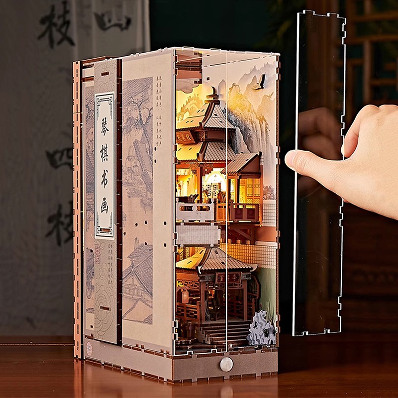 DIY Wooden Chinese Scholar Boo - Woodworking Kits For Kids avaliação e preço