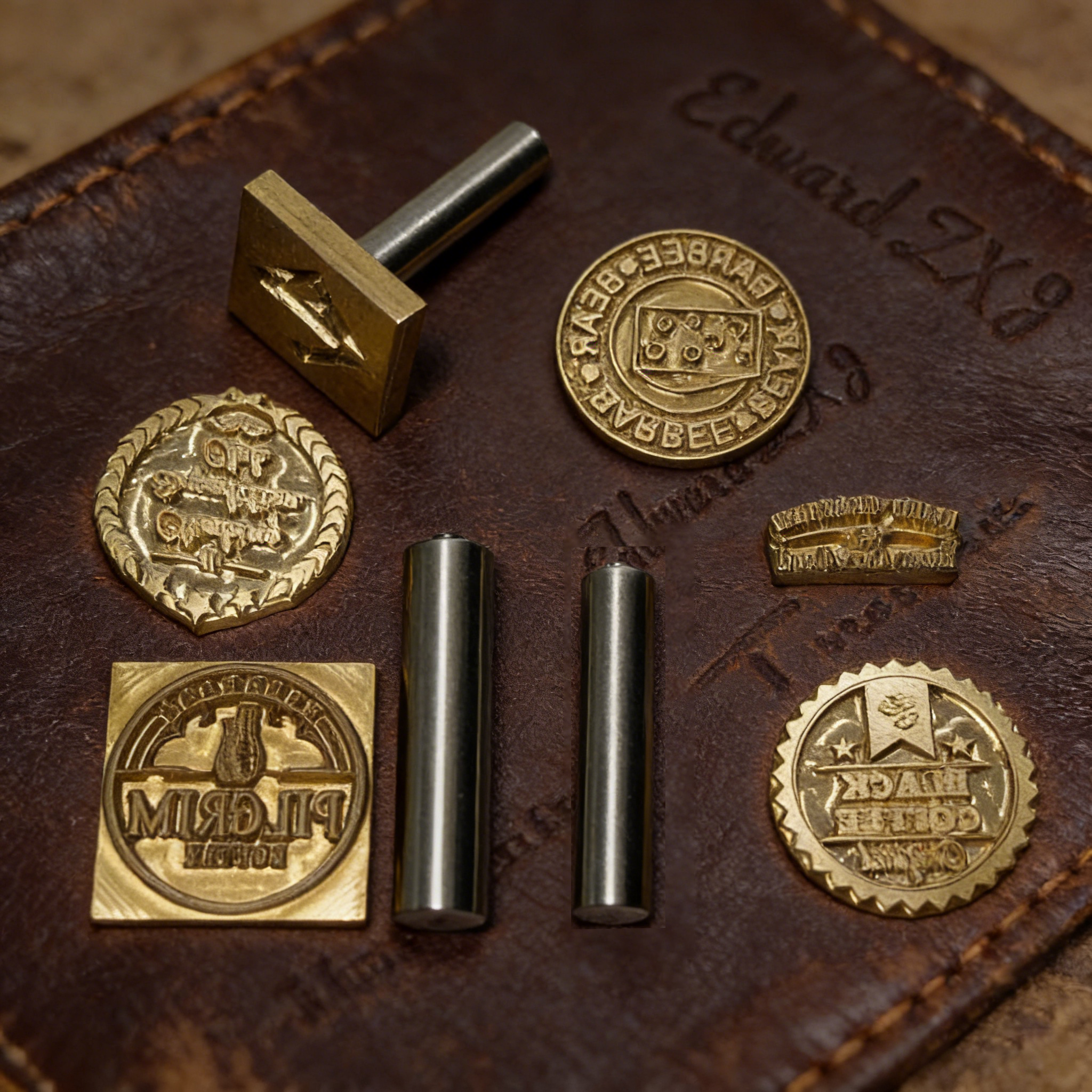M8 Custom Branding Iron Stamp  - Woodworking Logo Design avaliação e preço