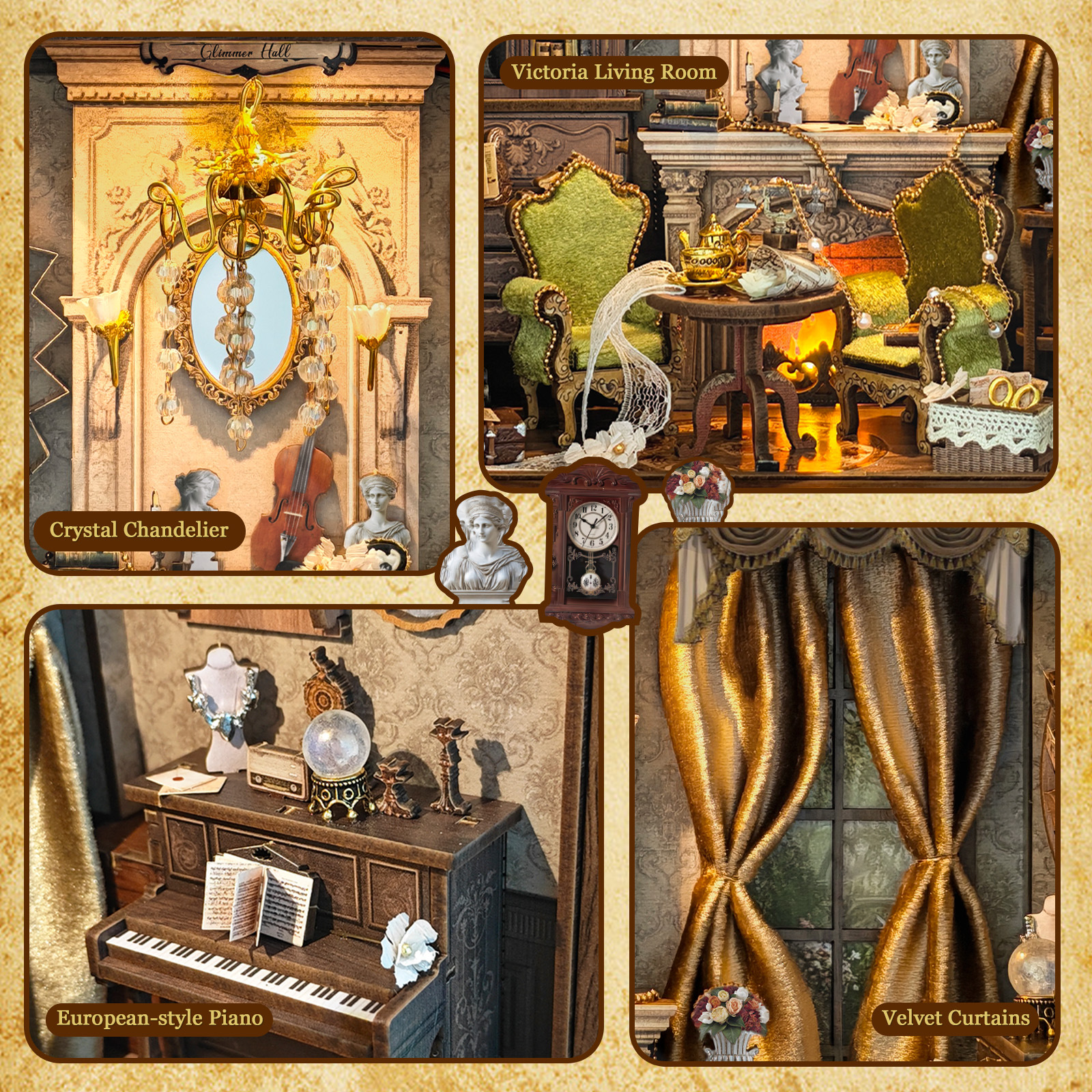 DIY Wooden Glimmer Hall Photo  - Woodworking Kits For Kids avaliação e preço