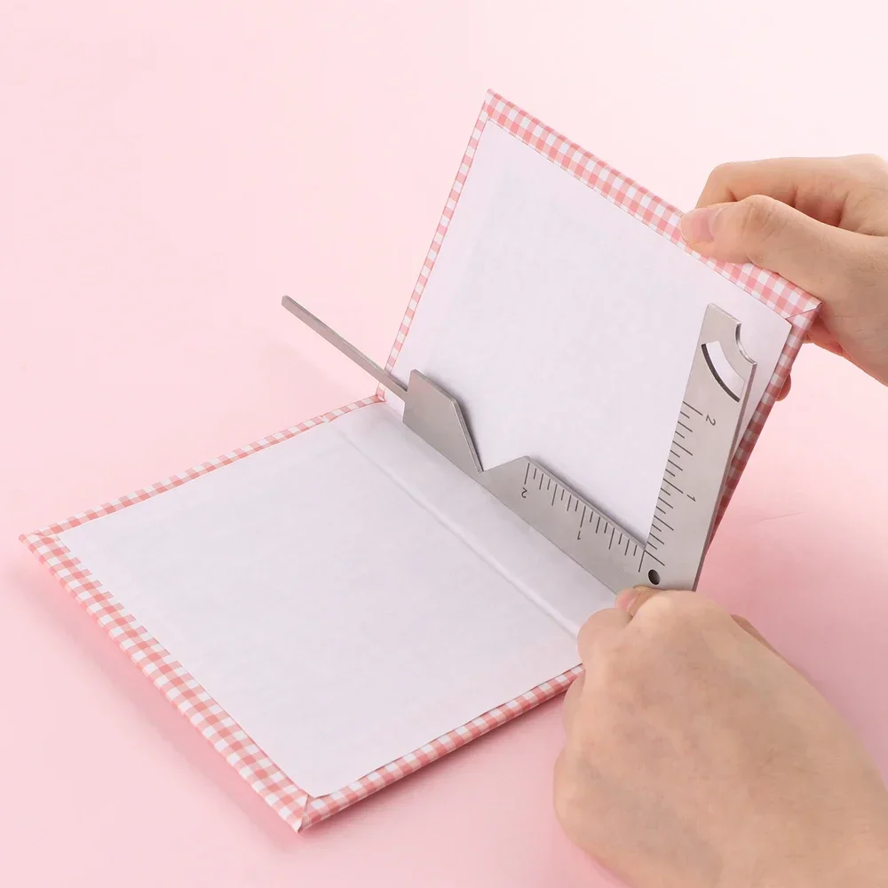 5-in-1 Book Cover Guide Stainl - Marking Gauge Tool avaliação e preço