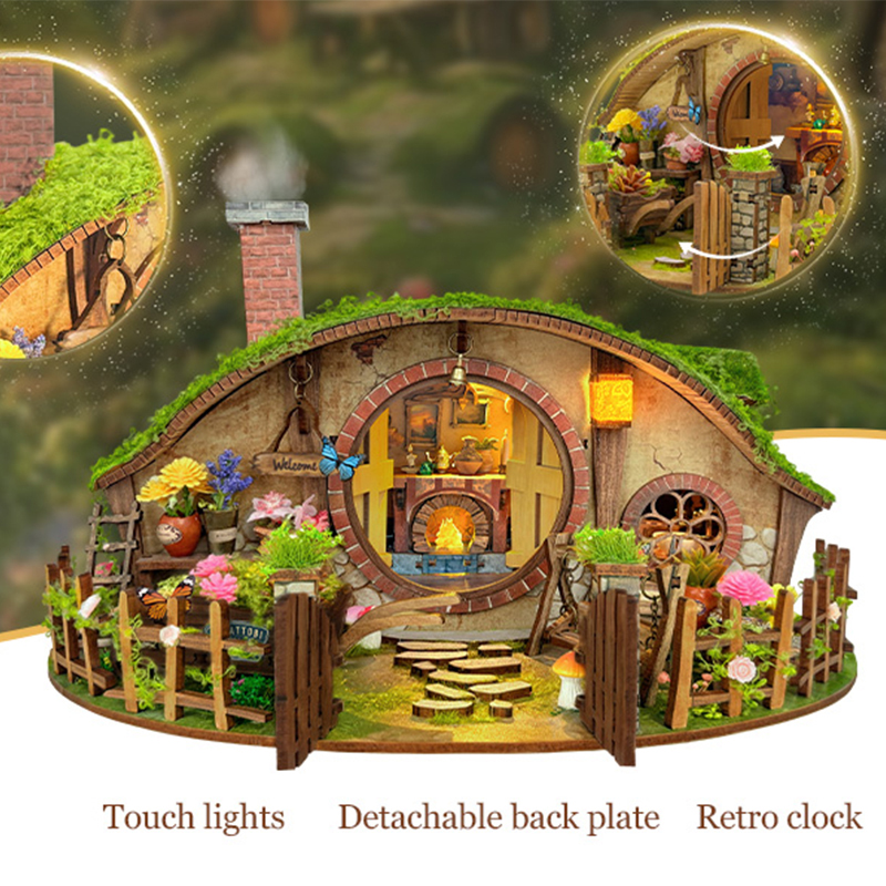 Wooden DIY Magic Ring Dollhous - Woodworking Kits For Kids avaliação e preço
