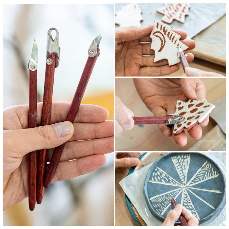 New Pottery Tools Ring Carving - Woodworking Marking Knife avaliação e preço