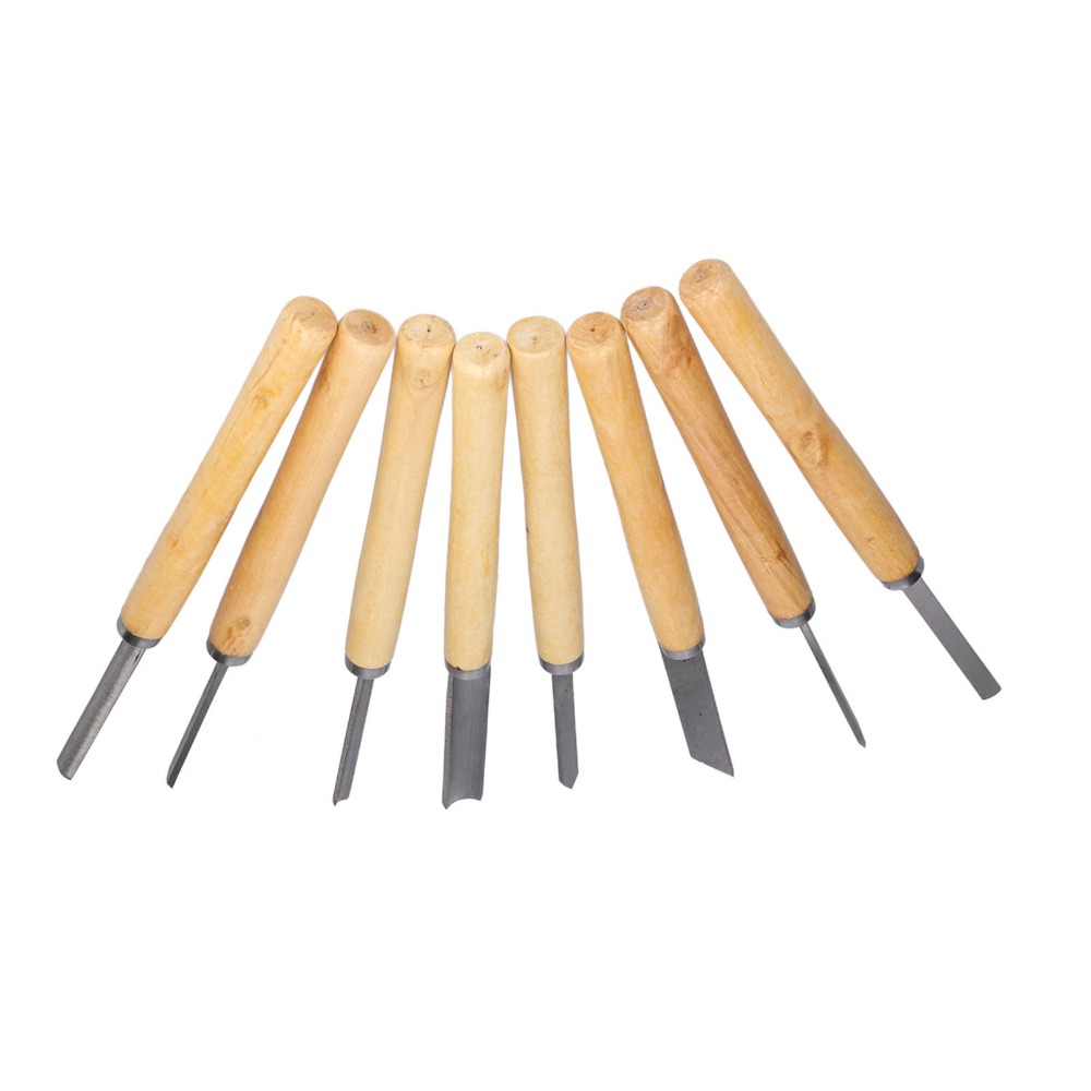 8PCS HSS Steel Wood Turning Ch - Skew Chisel Wood avaliação e preço
