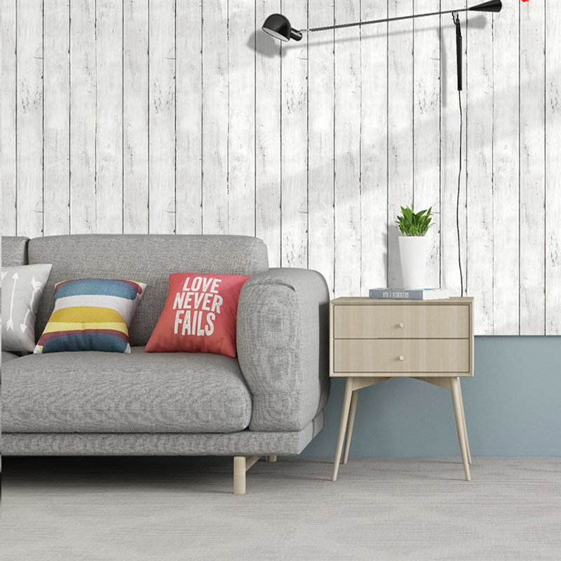 Ivory white retro imitation wo - Woodworking Wallpaper avaliação e preço