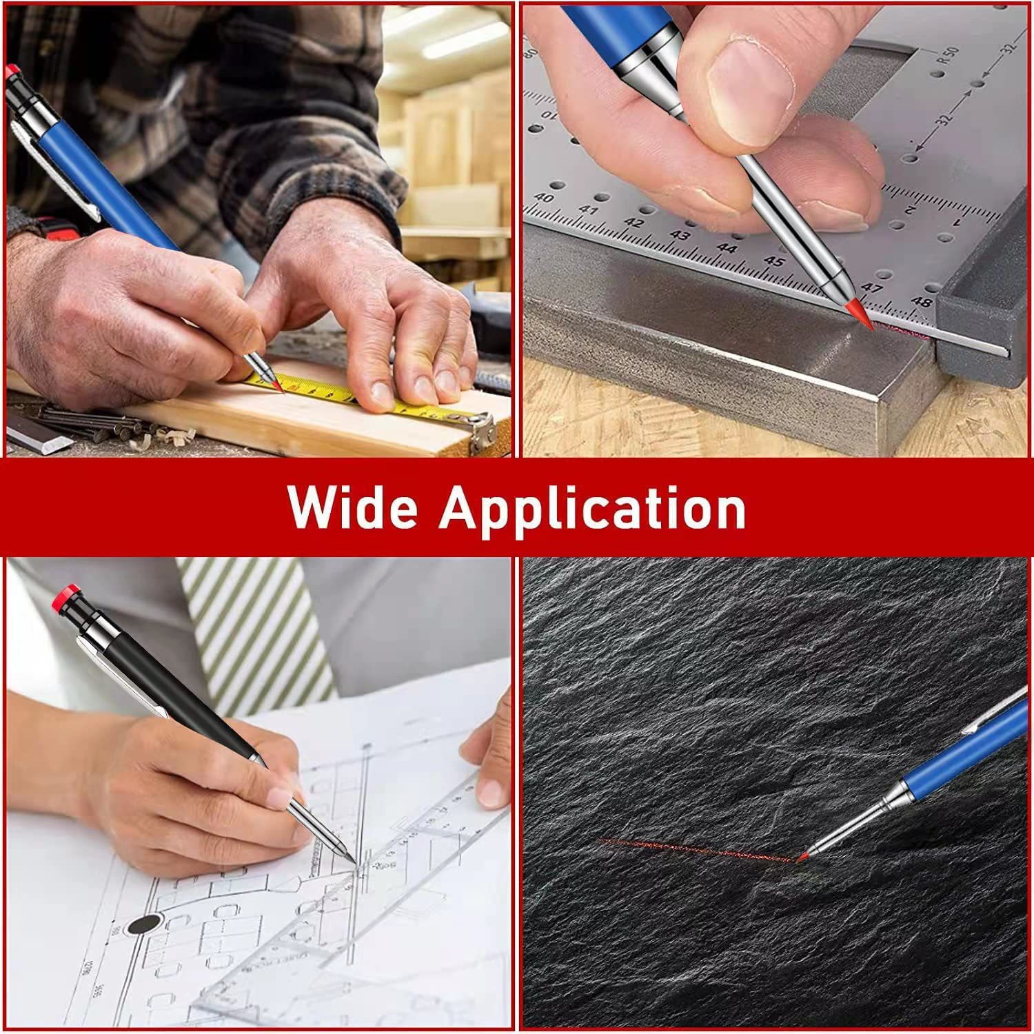 1-6Pcs Long Head Deep Hole Woo - Woodworking Marking Knife avaliação e preço