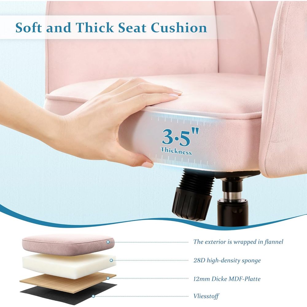 Adjustable Height Pink Desk Ch - Woodworking Desk Chair avaliação e preço