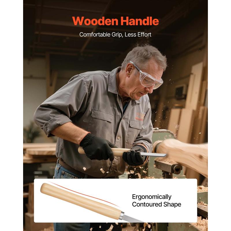Wood Lathe Turning Tool Set, 8 - Skew Chisel Wood avaliação e preço