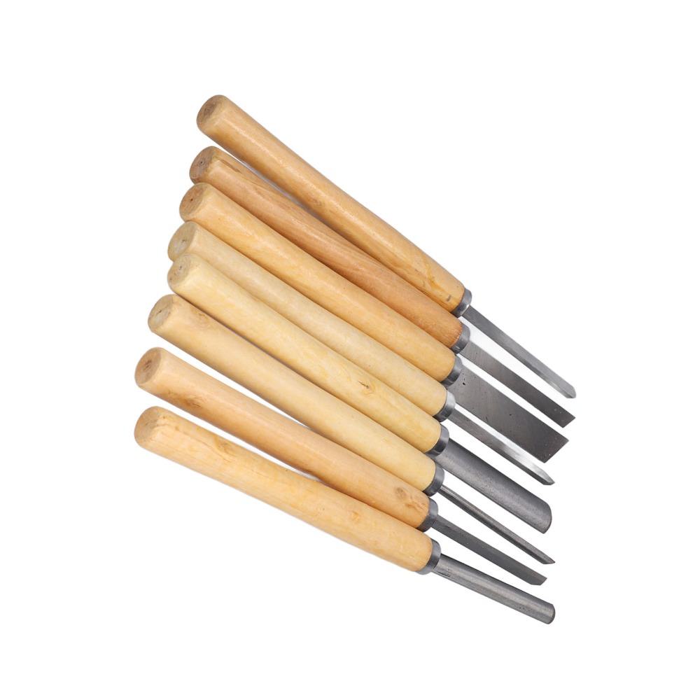 8PCS HSS Steel Wood Turning Ch - Skew Chisel Wood avaliação e preço