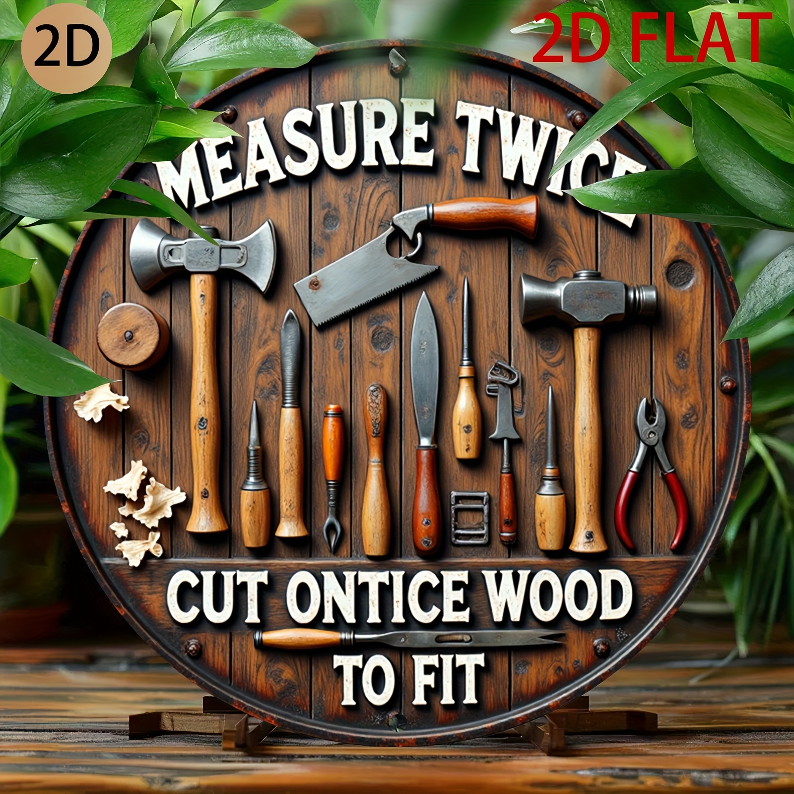 2D planar circular wooden tool - Woodworking Logo Design avaliação e preço